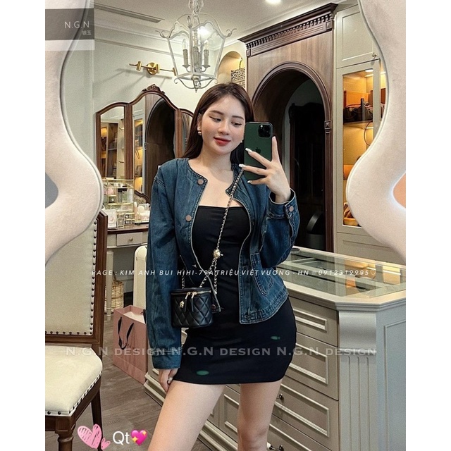 Váy 2 dây body ngắn chuẩn Kim Anh bùi