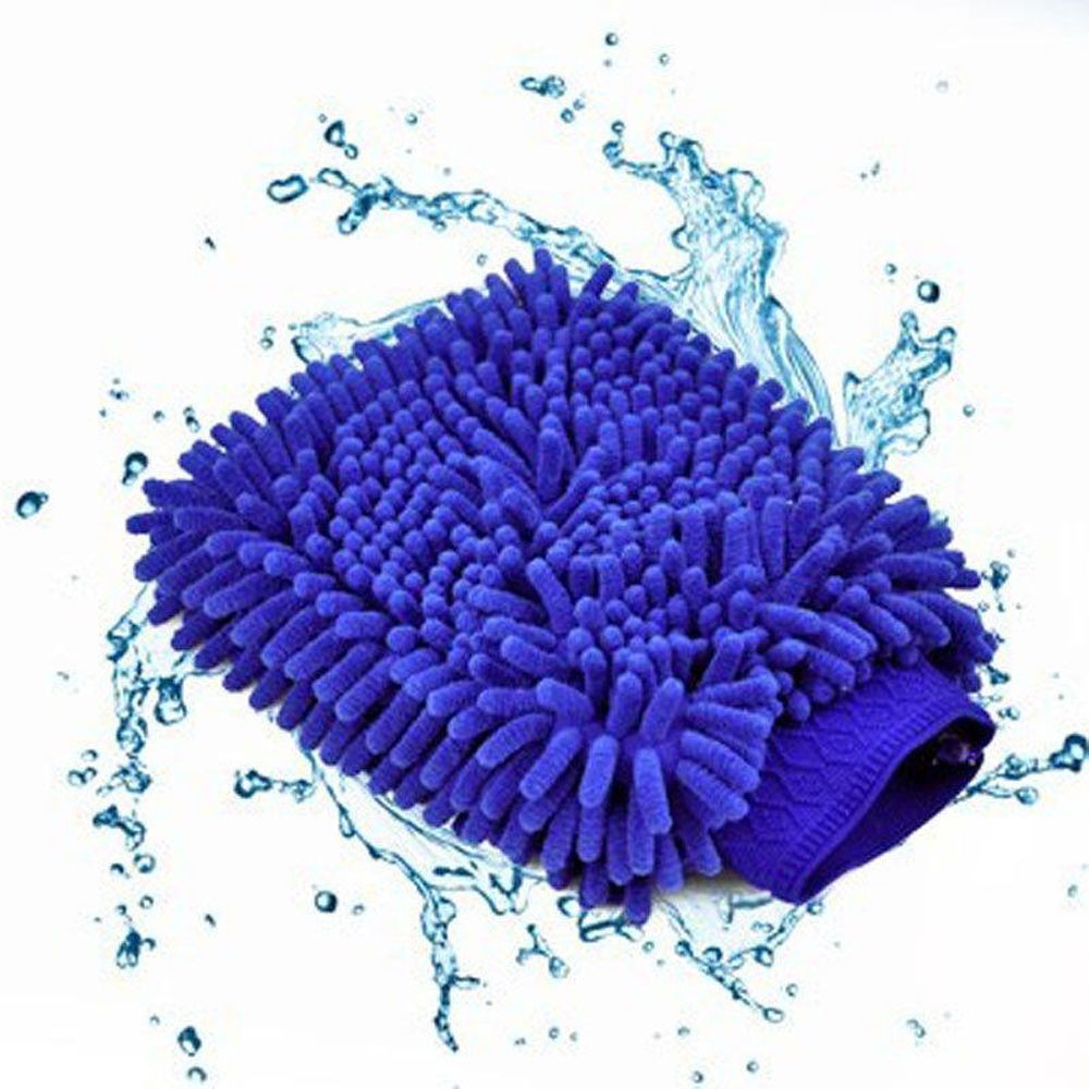 SEPTEMBER Random Color Car Hand Soft Towel Window Sponge Towel Cloth Washing Glove Coral Fleece Microfiber Kitchen Household Cleaning Gloves/Multicolor