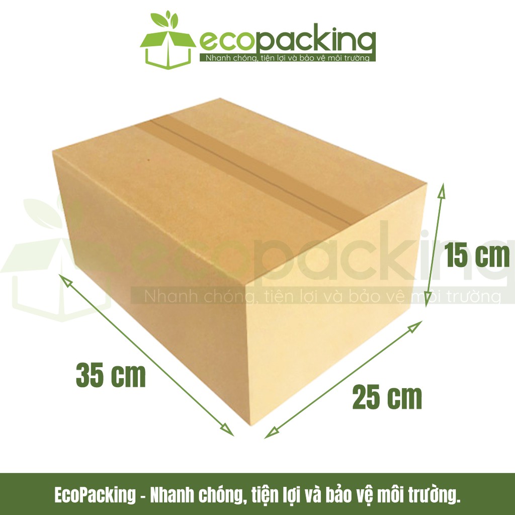 Combo 20 thùng hộp carton 35x25x15 cm để đóng gói giao hàng