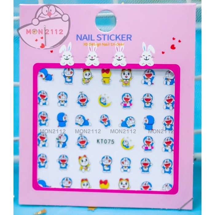 Sticker nail dán móng Doraemon Doremon