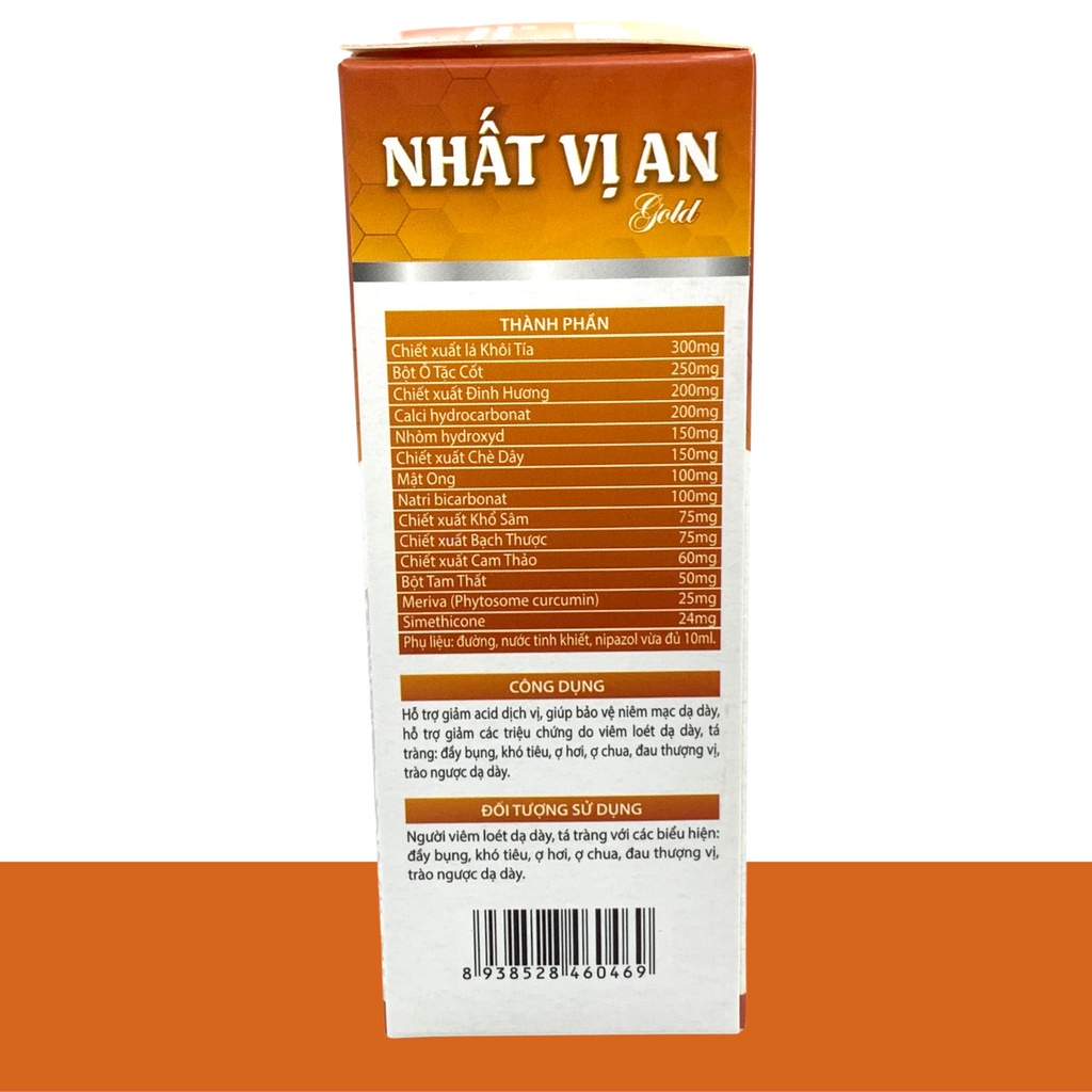 NHẤT VỊ AN GOLD – Hỗ trợ trung hòa acid, giảm nóng rát thượng vị, bảo vệ niêm mạc dạ dày
