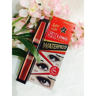 Mascara Sivanna Color 5x Long 2 Đầu Dài Mi Chuốt Mi Trên Và Môi Dưới Cao Cấp Thái Lan