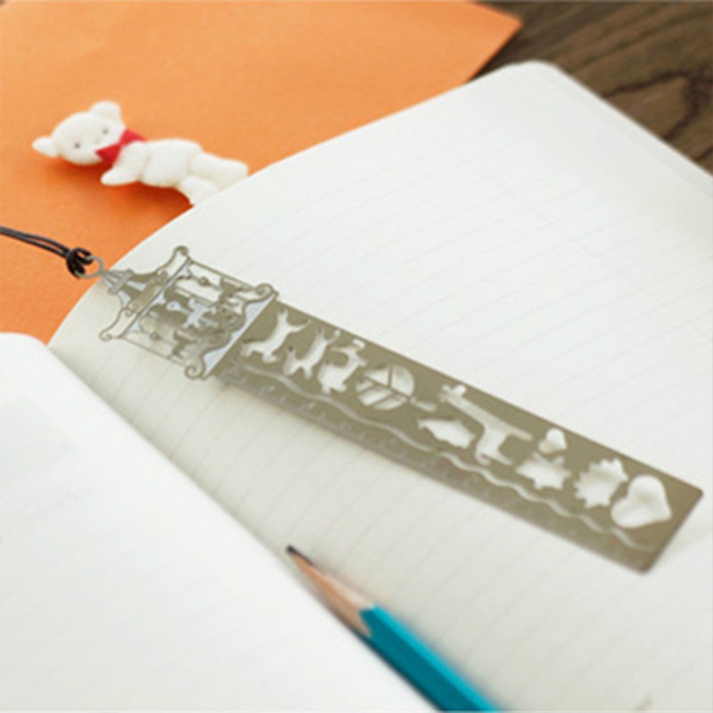Wer Bookmark Retro Hình Bể Cá Rỗng Bằng Kim Loại 4 Kiểu Khác Nhau Tinh Tế