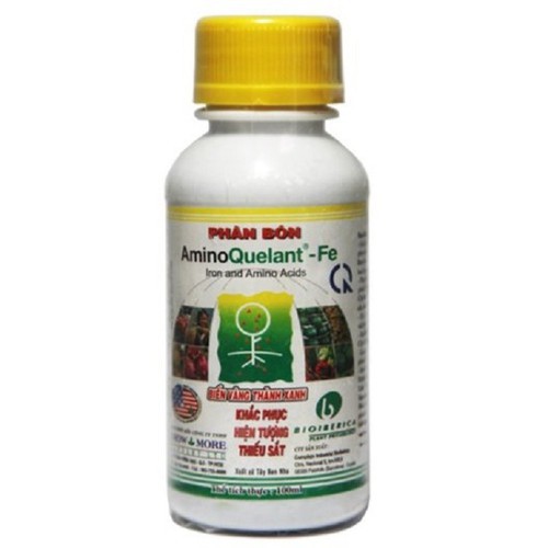 Phân bón bổ sung sắt Fe | Giúp bộ lá xanh cứng Amino Fe chai 100ml