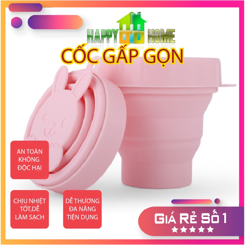 Cốc Uống Nước,Ly Uống Nước Gấp Gọn Fasola 170-230 ML