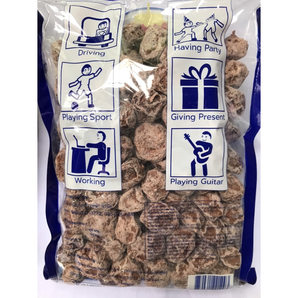 Xí muội khô gói 500g Thái Lan Salty Dried Plum