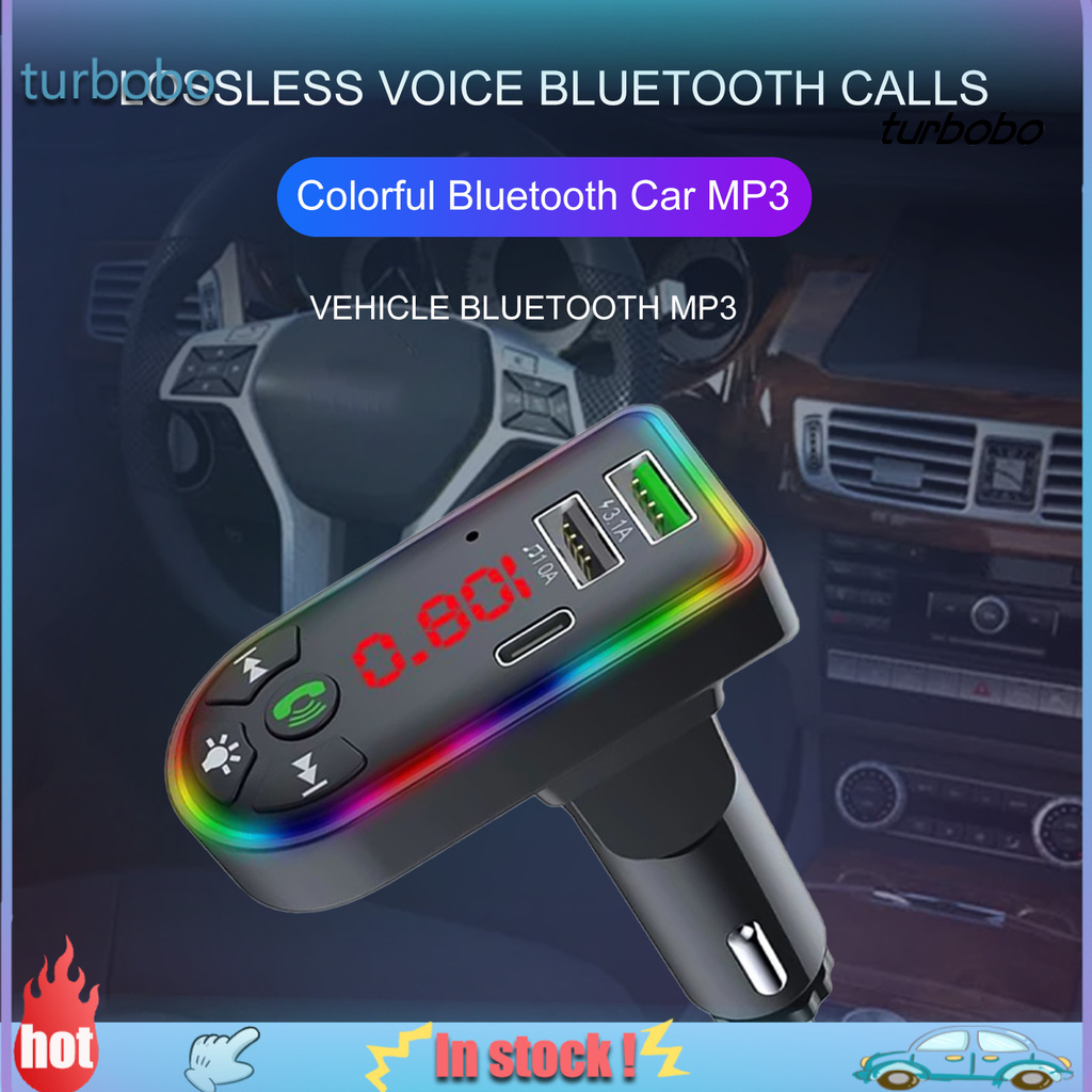 Máy Nghe Nhạc Mp3 Bluetooth 5.0 18w Pd Fm Có Đèn Báo Rảnh Tay Cho Xe Hơi Tdz_F7