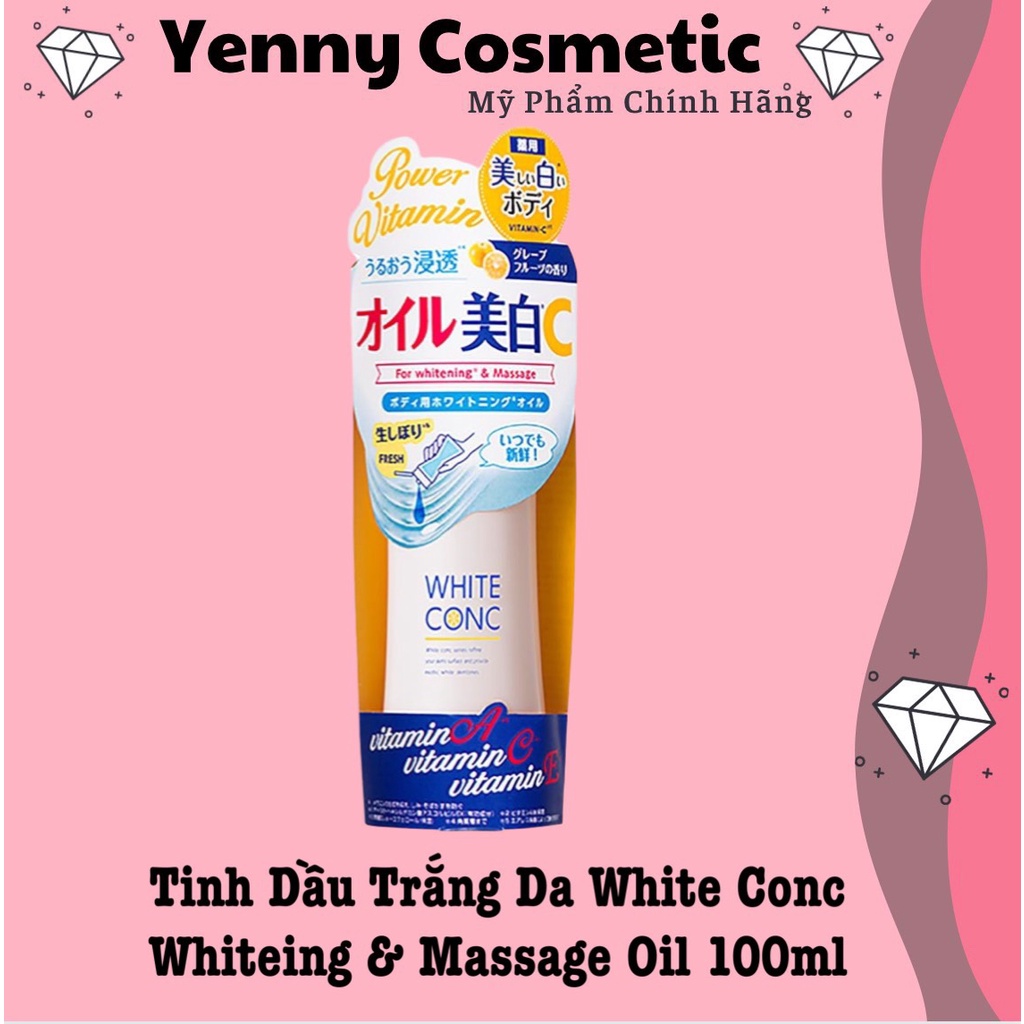 Tinh Dầu Trắng Da White Conc Whiteing &amp; Massage Oil 100ml