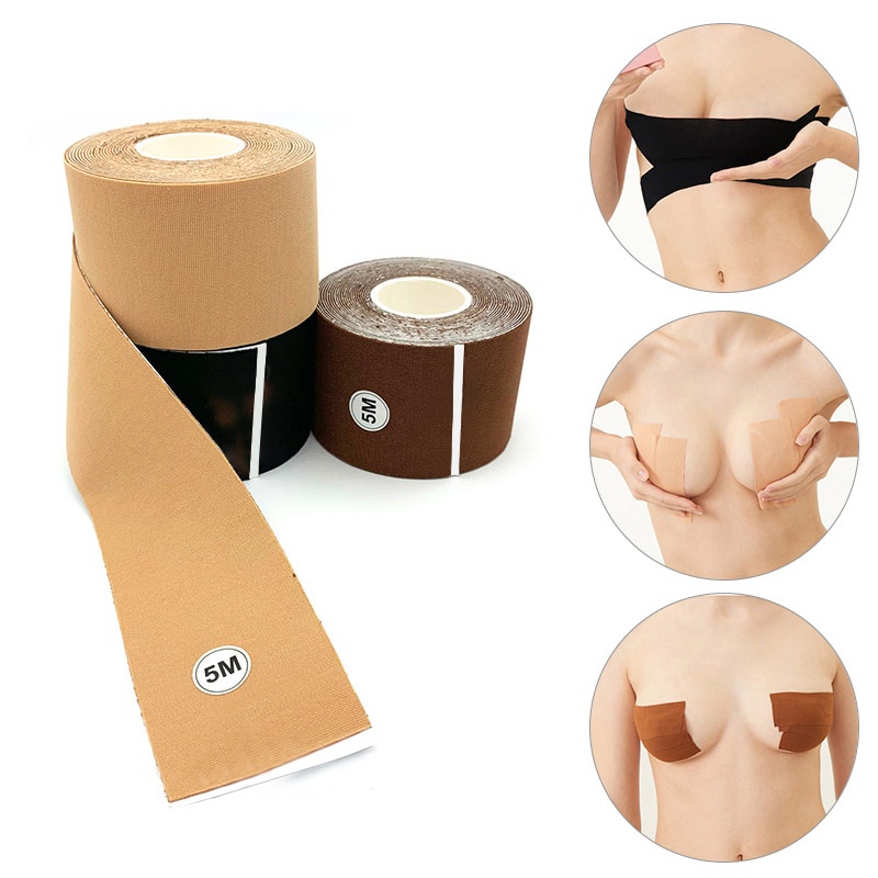 Băng dính dán nâng ngực bra co giãn tạo nhiều diểu da dụng dành cho nữ tàng hình tự tin mặc đồ gợi cảm _ KhoẻSport365