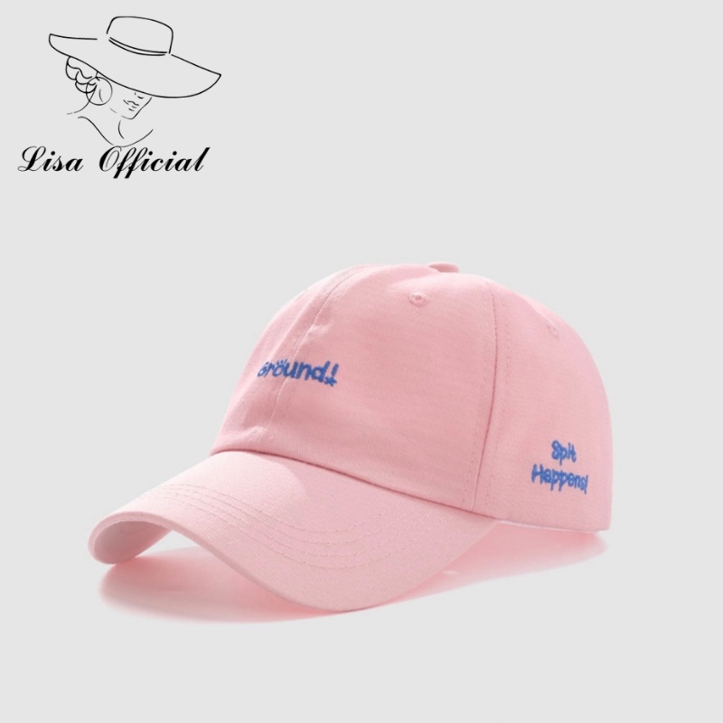 Mũ Lưỡi Trai 💖 Lisa Official 💖 Nón Kết Thêu Chữ Ground Chất kaki Cao Cấp Form Unisex Nam Nữ - SV-19