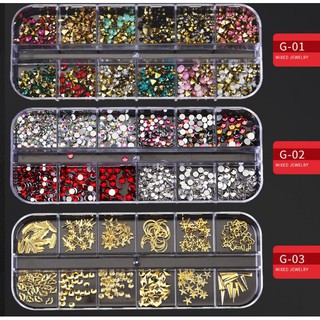 Set 12 phần charm gắn móng tự chọn như ảnh/Charm làm nail mã G21-39