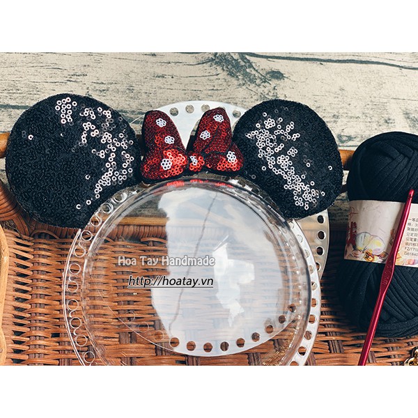 Combo 67 - Tự làm túi Mickey mặt cầu - tự làm túi handmade