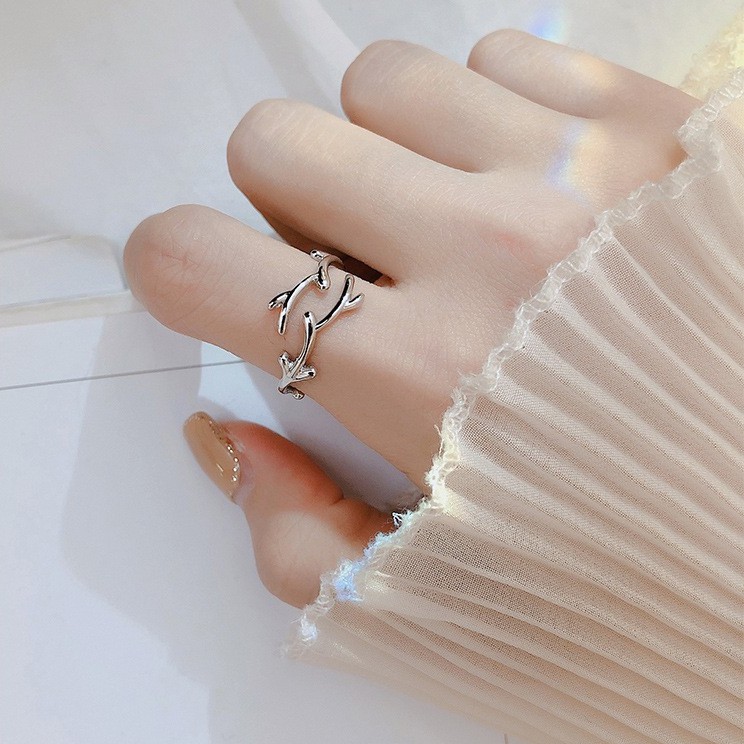 Nhẫn Đeo Ngón Tay B789 Hình Hoa / Cây Cối Độc Đáo