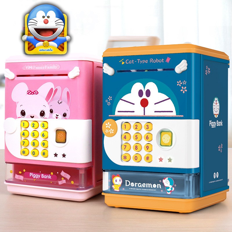 Hộp Tiết Kiệm Tiền Kiểu Dáng Hoạt Hình Doraemon Xinh Xắn