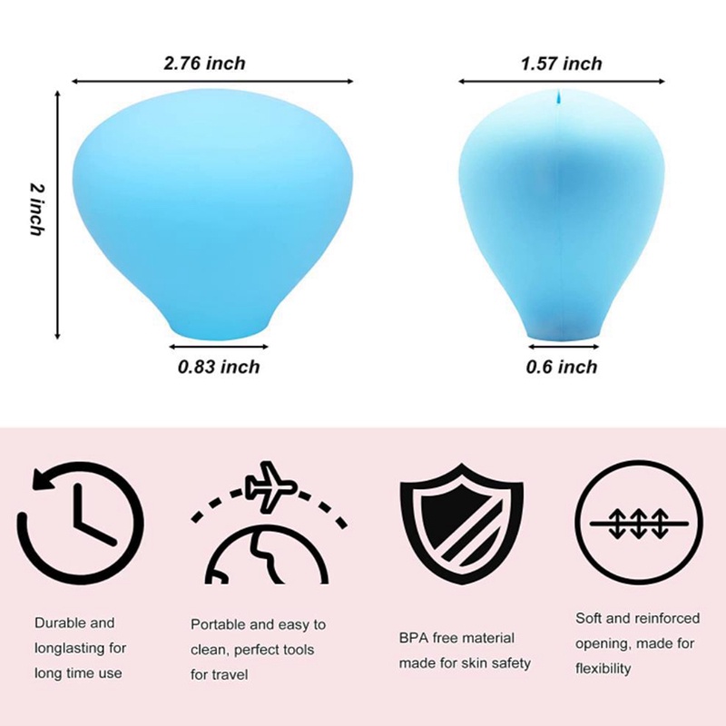 Giá Đỡ Cọ Trang Điểm Bằng Silicone Có Thể Tái Sử Dụng