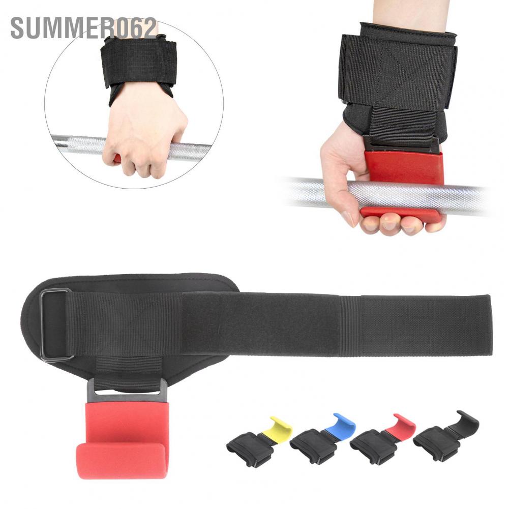 Summer062 Nâng tạ thể thao Kéo lên Móc Tập thể dục Sức mạnh Đào tạo sức mạnh Vòng đeo cổ tay Dây đai quấn