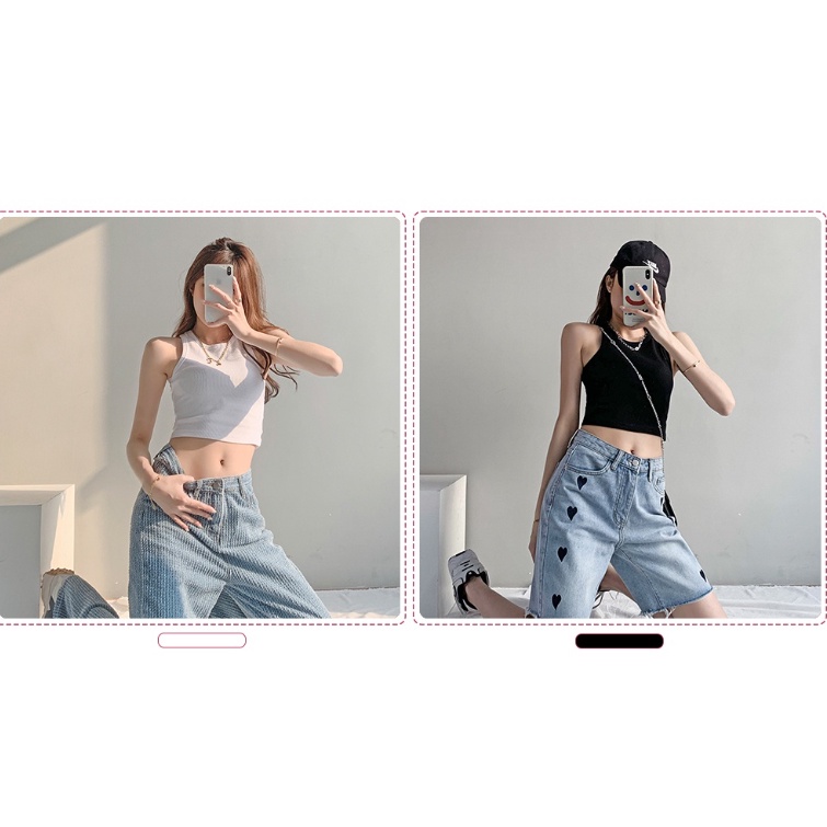 Áo croptop nữ ba lỗ ôm body thun tăm basic ulzzang