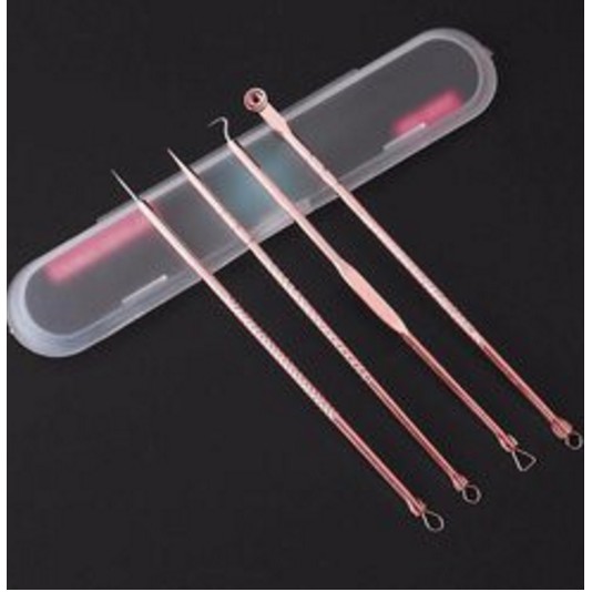 DỤNG CỤ NẶN MỤN VÀ LẤY RÁY TAI INOX 4 CÂY