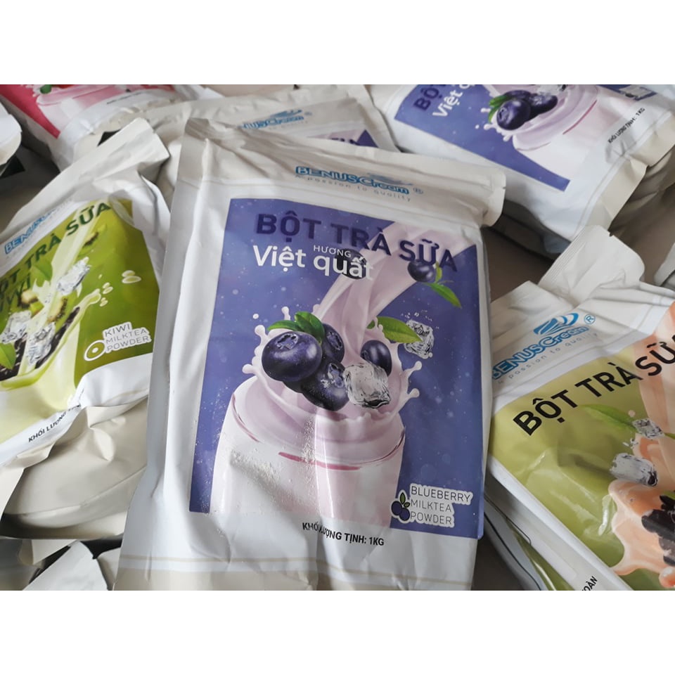Bột trà sữa vị Việt quất Benuscream túi 1kg