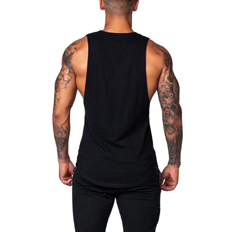 Áo Ba Lỗ Cổ Tròn Màu Sắc Thời Trang Mùa Hè Cho Nam Tập Gym