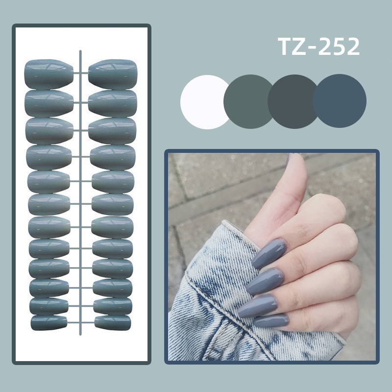 Móng Tay Giả Màu Sắc Tươi Sáng Phong Cách Âu Mỹ Cho Nữ