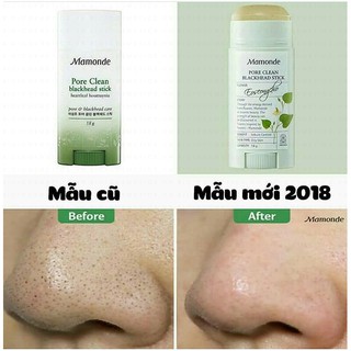 Thanh lăn ngừa mụn đầu đen Mamonde Pore Clean Blackhead Stick 18g