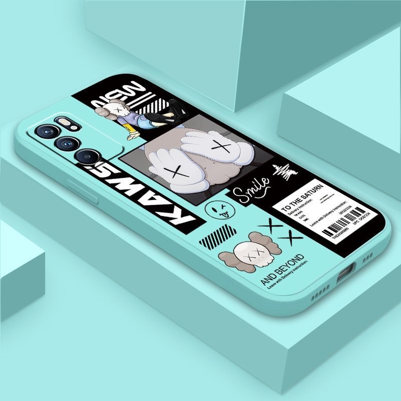 Ốp Điện Thoại TPU Viền Thẳng Họa Tiết Chú Gấu Thời Trang Cho oppo RENO 6 RENO 6Pro RENO 6Pro plus RENO 6Pro plus FINDX3 x3pro FINDX5