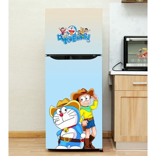 Decal dán Tủ Lạnh Doremon  chất liệu cao cấp