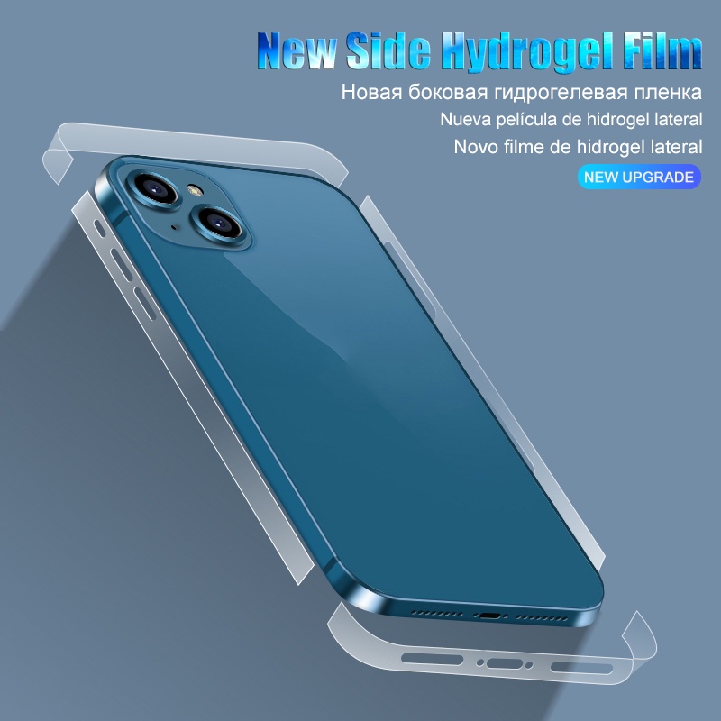 Ốp Điện Thoại Bảo Vệ Toàn Diện + Miếng Dán Mặt Trước 2 Trong 1 Cho iPhone 15 14 13 12 11 Pro Max 15 14 Plus 13 12 mini XS XR X 8 7