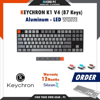[ORDER] Bàn Phím Cơ Keychron K1 (87/104 - Key) - Hàng chính hãng SiliconZ BH 12 Tháng