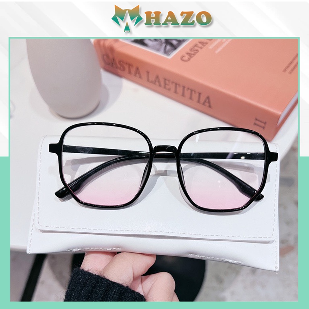 Mắt Kính Thời Trang Kính Râm Form Tròn Pha Hồng Baby Phong Cách Ulzzang Siêu Xinh - Hazo