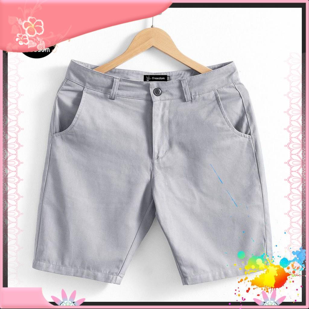 【Hàng sẵn sàng】 Quần Short Nam Kaki Mềm Mịn - Quần Short Trung Niên Nam - Quần Sooc Nam Hàn Quốc Chất Kaki - Quần Lửng