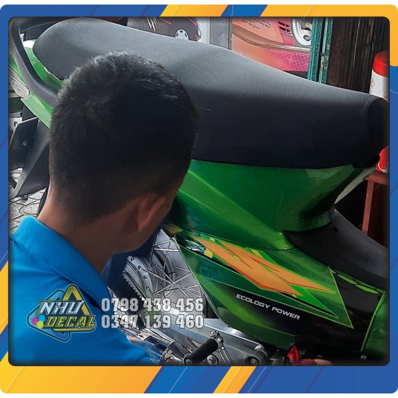 Tem rời kiểu Thái wave S 110 Xe đỏ / Xanh / Bạc