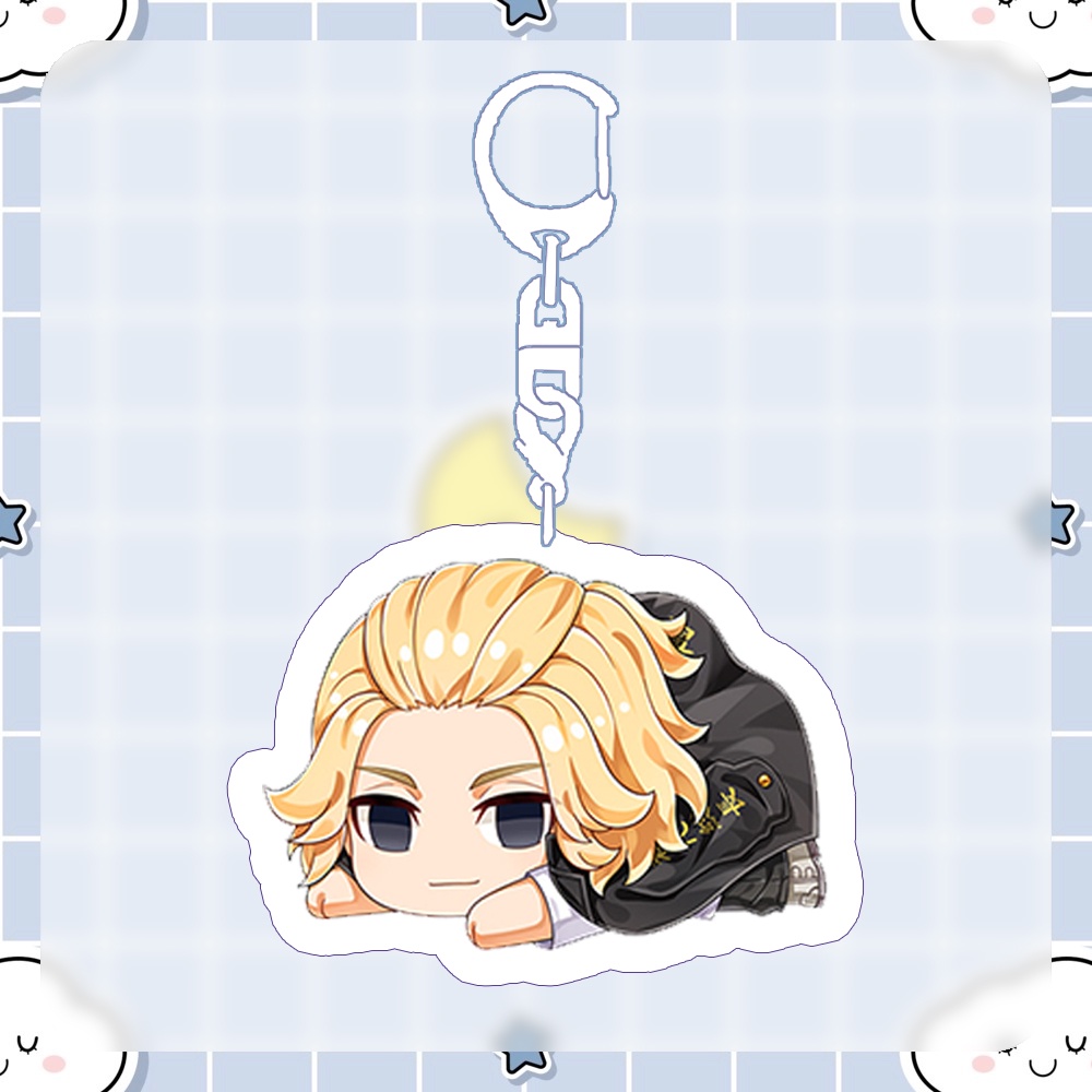 ( NẰM ) Móc khóa in hình TOKYO REVENGERS Kịch Trường Của Takemichi anime chibi Mica trong acrylic