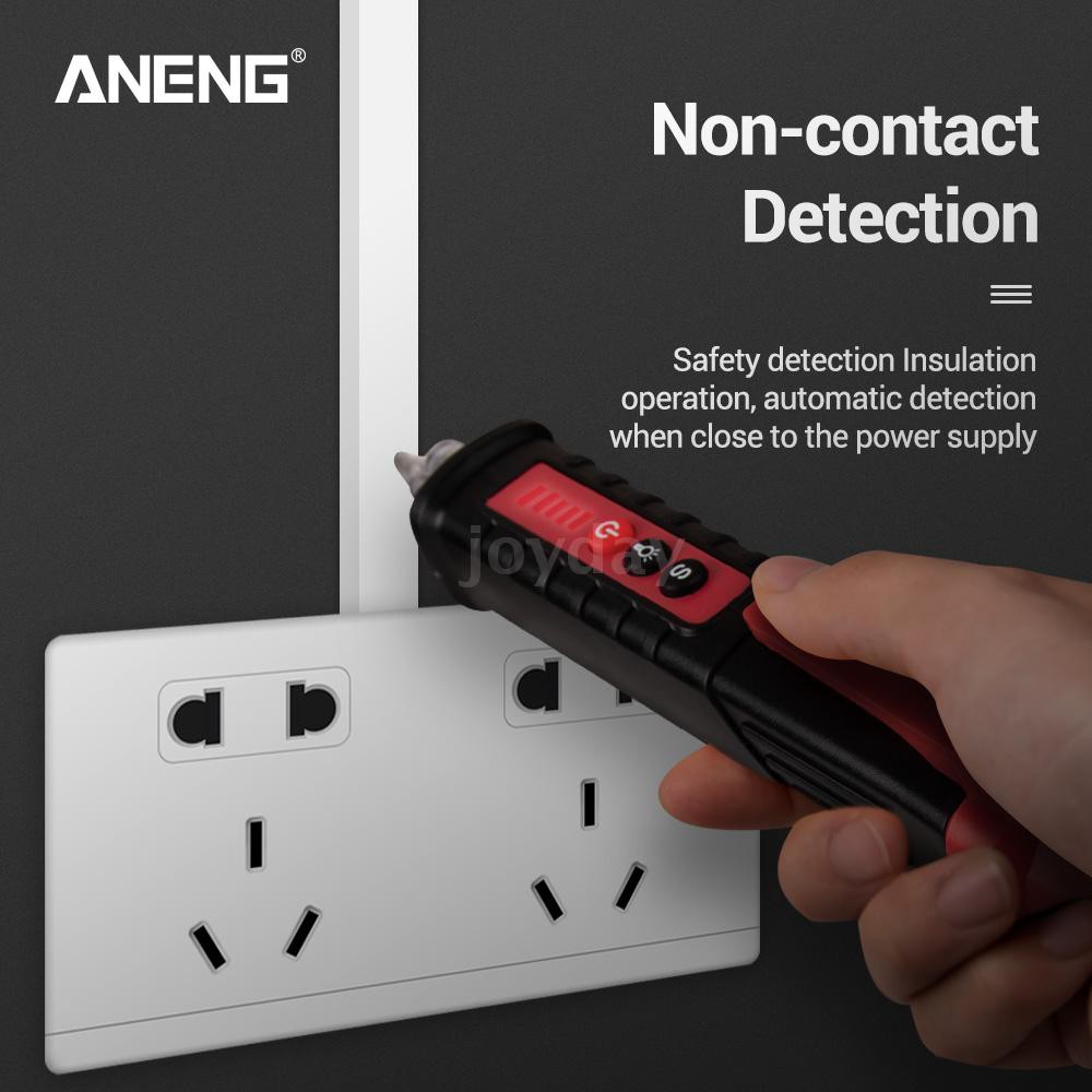 ANENG VD802 Non-contact AC Voltage Detector Tester Meter 12V-1000v Pen Style Electric Indicator LED Outlet Voltage Decte