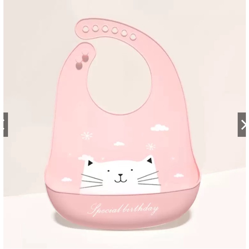FamiShop Yếm Ăn Dặm Silicone Có Máng Yếm silicon ăn dặm cho bé