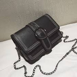 Túi da mềm khóa cài dây xích BO90