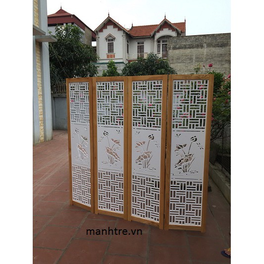 Tấm bình phong gỗ đẹp