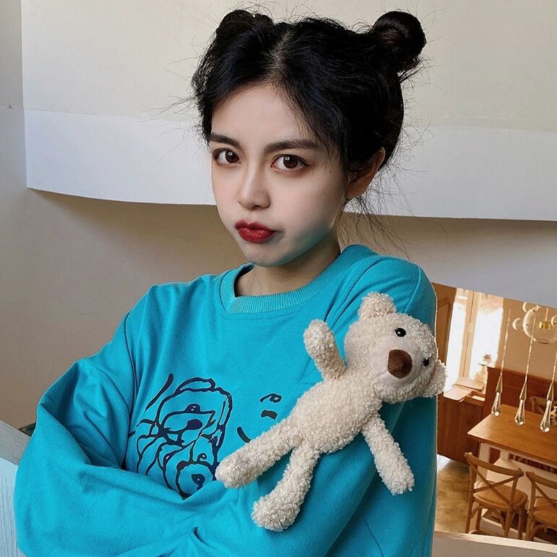 Trâm Cài Tóc Hình Gấu Bông 3D Dễ Thương