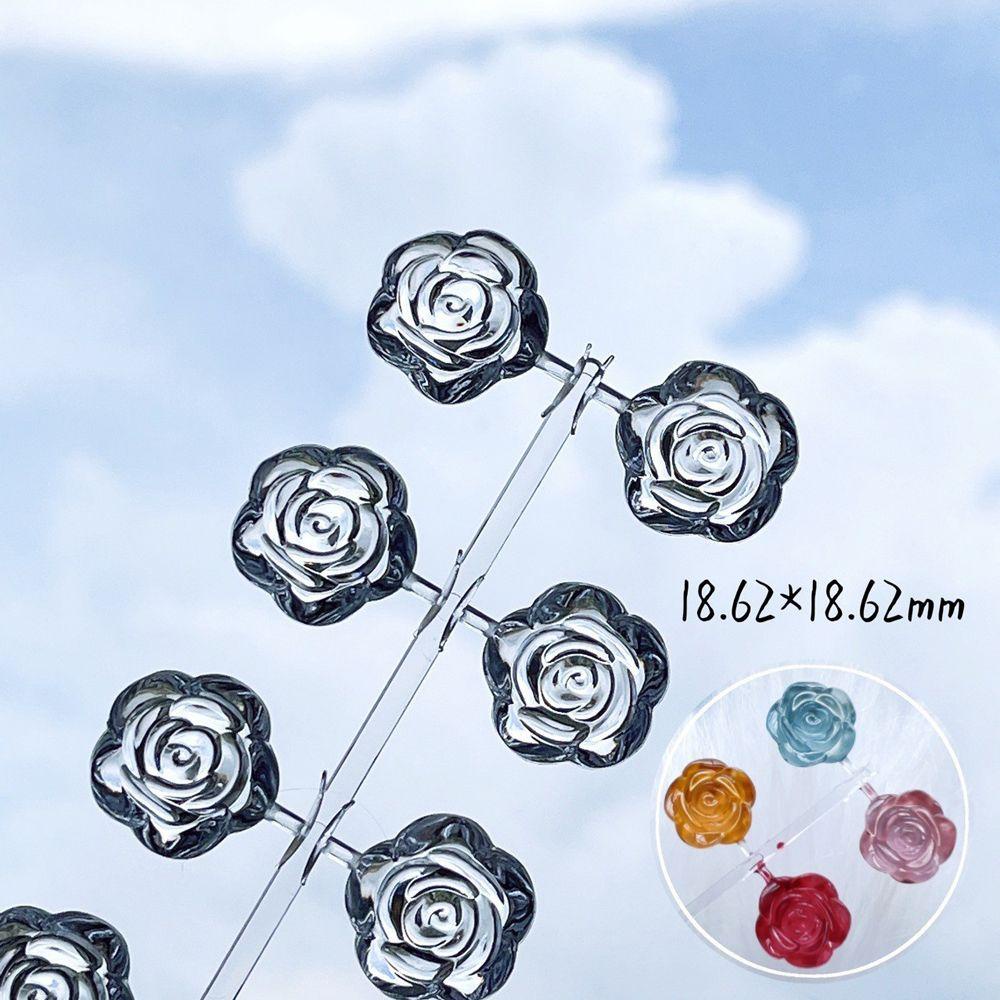 Giá Đỡ Trưng Bày Móng Tay Giả Trong Suốt Hình Hoa Hồng