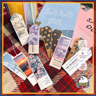 Bộ 8 bookmark handmade đánh dấu trang sách - Kèm câu quote - Đa dạng mẫu