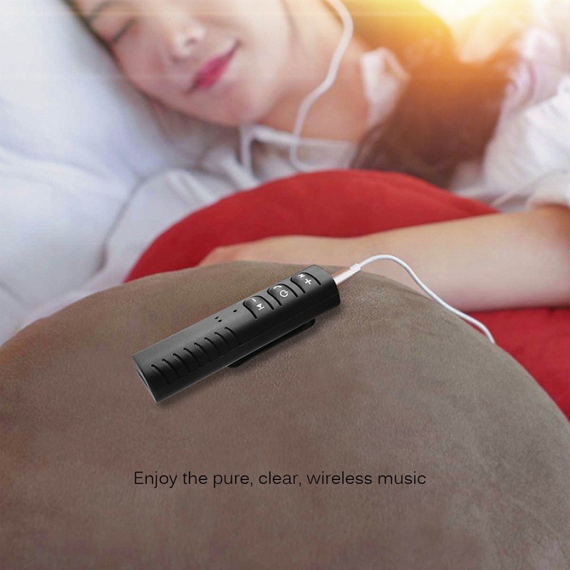 Thiết bị thu phát âm thanh bluetooth không dây trên ô tô 3.5mm