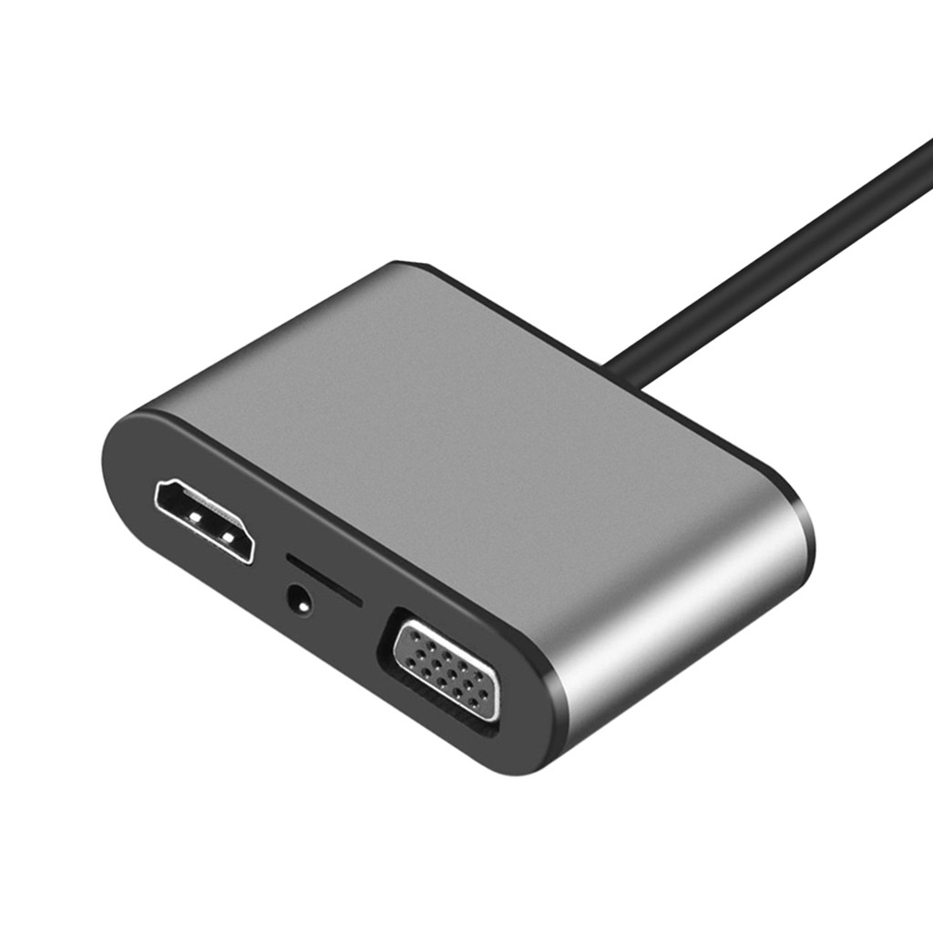 Đầu Đọc Thẻ 8 Trong 1 Usb Type-C Sang Hdmi Pd Tf Vga