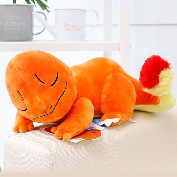 GẤU BÔNG POKEMON CHARMANDER KHỦNG LONG LỬA SAY NGỦ (30CM) HÀNG CHÍNH HÃNG POKEMON SIÊU ĐẸP MỚI 100%