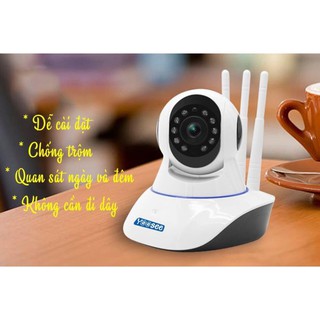 Camera wifi yoosee 3 anten - chuẩn 2.0 1080p