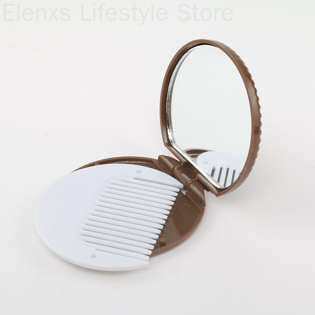 Gương trang điểm cầm tay hình bánh quy dễ thương