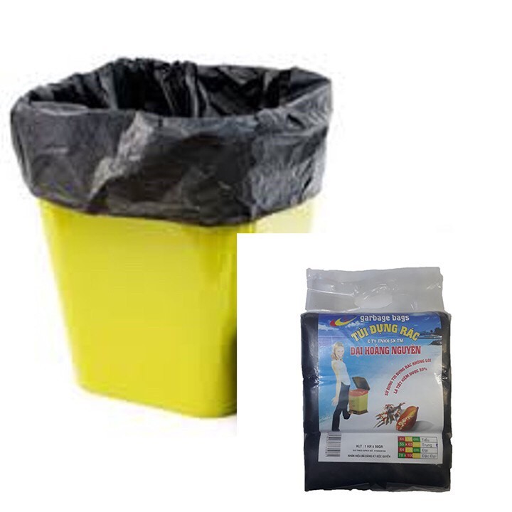 Túi rác size trung 1kg ĐẠI HOÀNG NGUYÊN bịch 3 cuộn