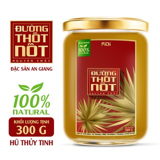 [Đặc Sản An Giang] Đường Thốt Nốt Nguyên Chất FIDI - Loại Sệt (Đường Chảy) - Hũ Thủy Tinh 300g