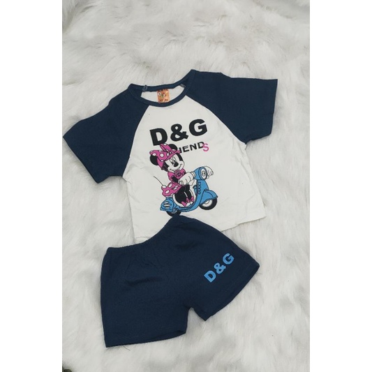 Bộ tay ngắn quần short thun cotton cho bé trai/ gái