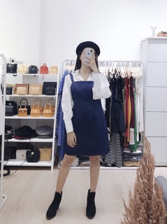 Yếm xanh đen báic (ko kèm áo) (+hình thật)